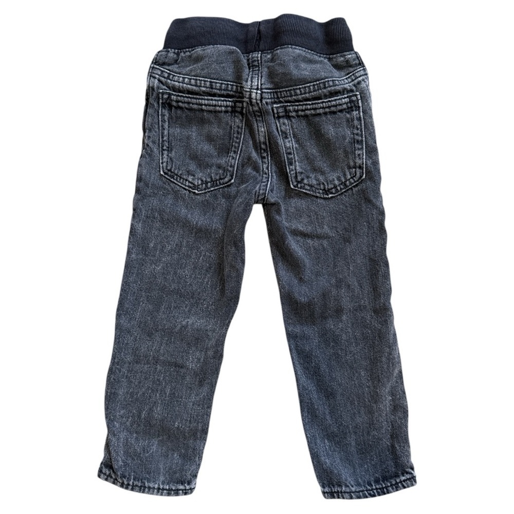 GAP Toddler Pull On Jeans-washed black 3T - Picture 2 of 3